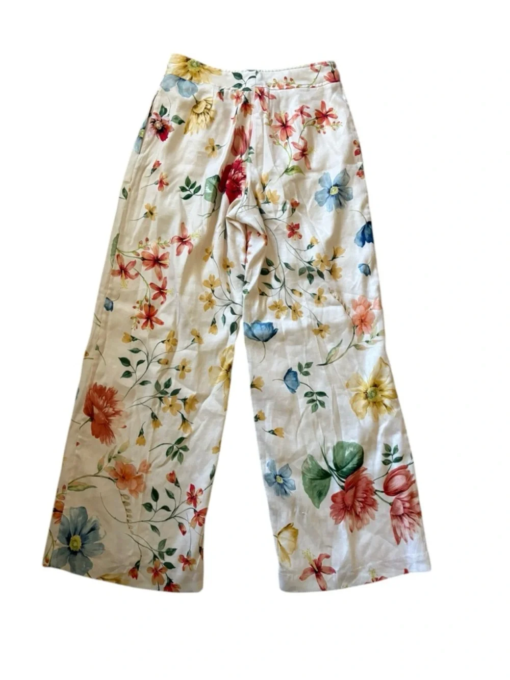 Elie Tahari Garden Party Floral Linen Blend Two-Piece PantSuit Set Blazer + Pant - Picture 9 of 16